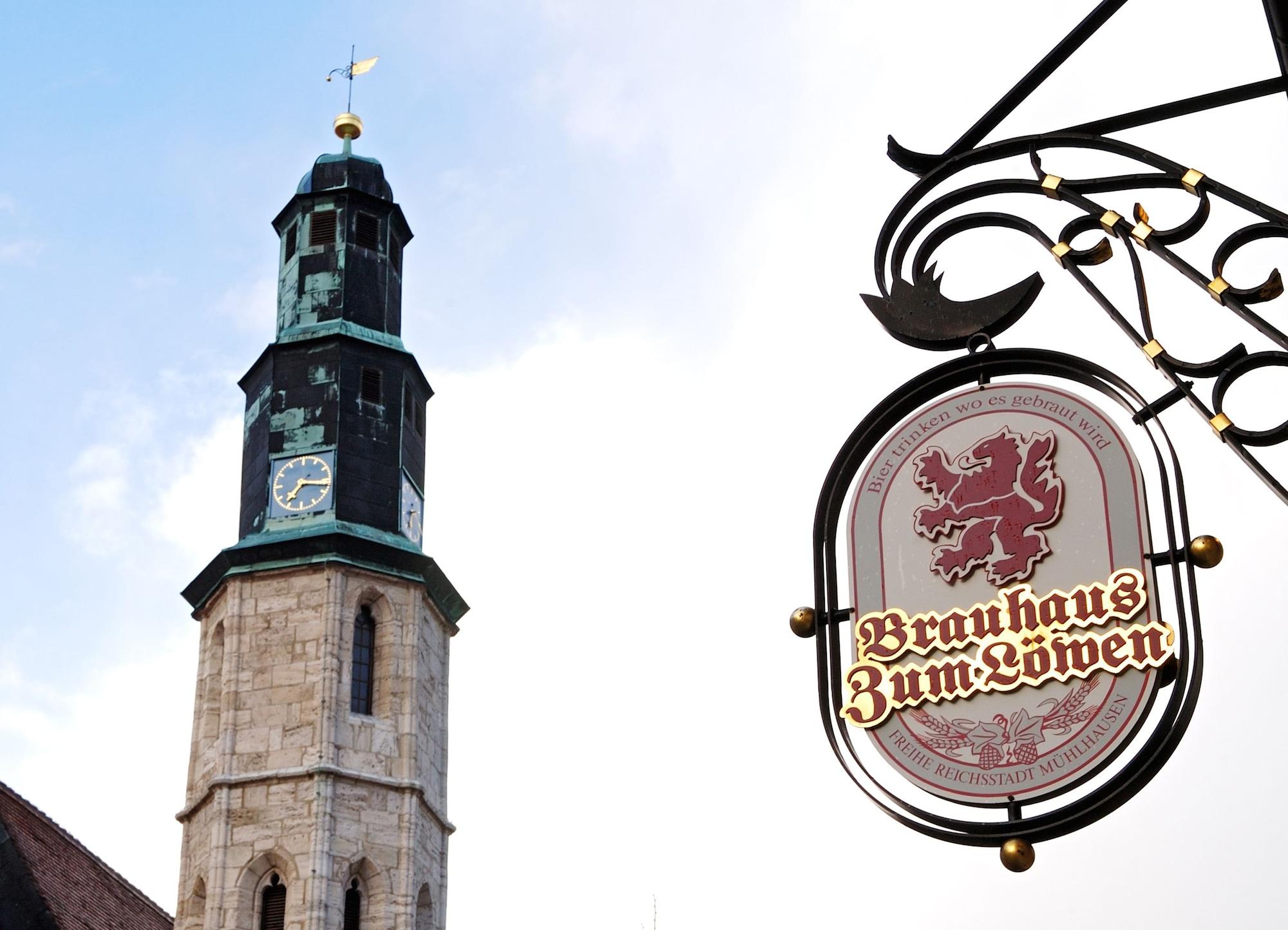 Brauhaus Zum Loewen Hotel Mühlhausen Kültér fotó