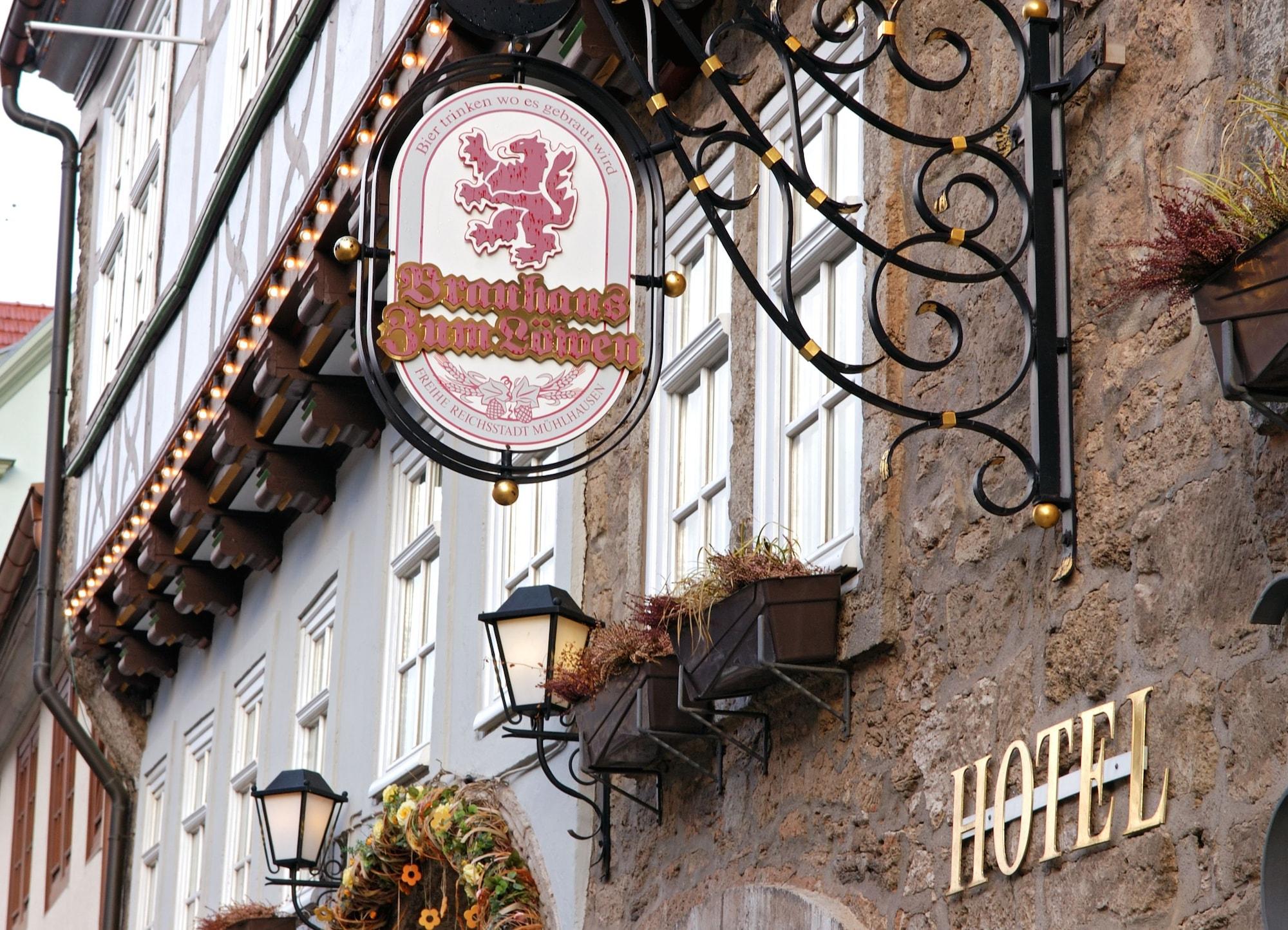 Brauhaus Zum Loewen Hotel Mühlhausen Kültér fotó