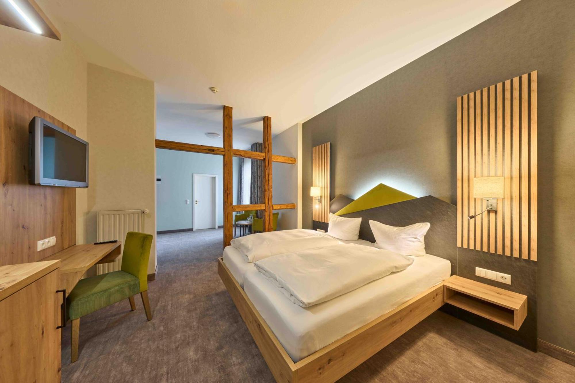 Brauhaus Zum Loewen Hotel Mühlhausen Kültér fotó